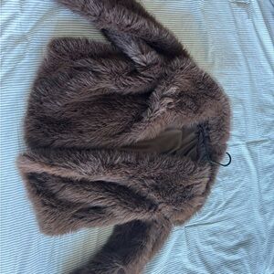 Brown Faux Fur Coat